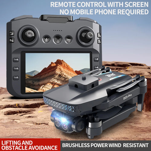Load image into Gallery viewer, DWI  New with Screen Remote Control D25-PRO MAX GPS Drone 5G WIFI 8k HD Professional Camera FPV Drones RC Quadcopter Helicopter
