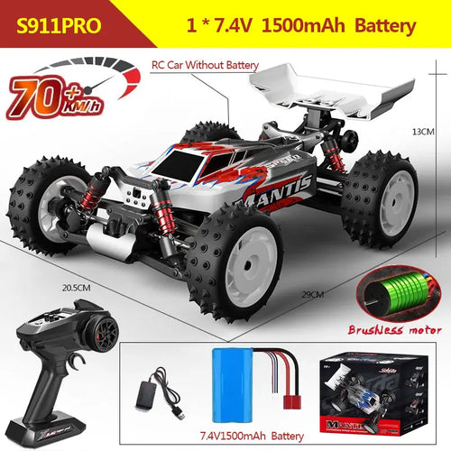 Load image into Gallery viewer, S911PRO 1:16 4WD RC Car 70KM/H or 50KM/H Remote Control Cars High Speed Drift Brushless Monster Truck For Kids VS Wltoys 144001

