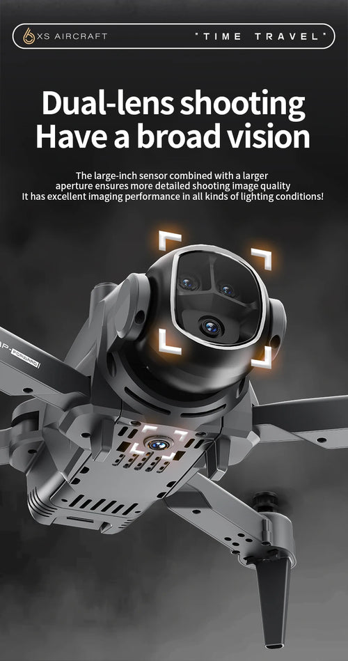 Load image into Gallery viewer, XS6 RC Mini Drone 8K HD Dual Camera 360° Obstacle Avoidance Optical Flow Indoor Outdoor Quadcopter Toys For Kids Birthday Gift
