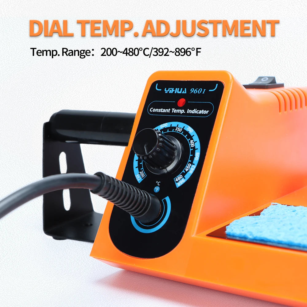 YIHUA 926LED-III Digital Electric Soldering Iron Kit with Helping Hands 960I Adjustable Temperature Portable Soldering Station