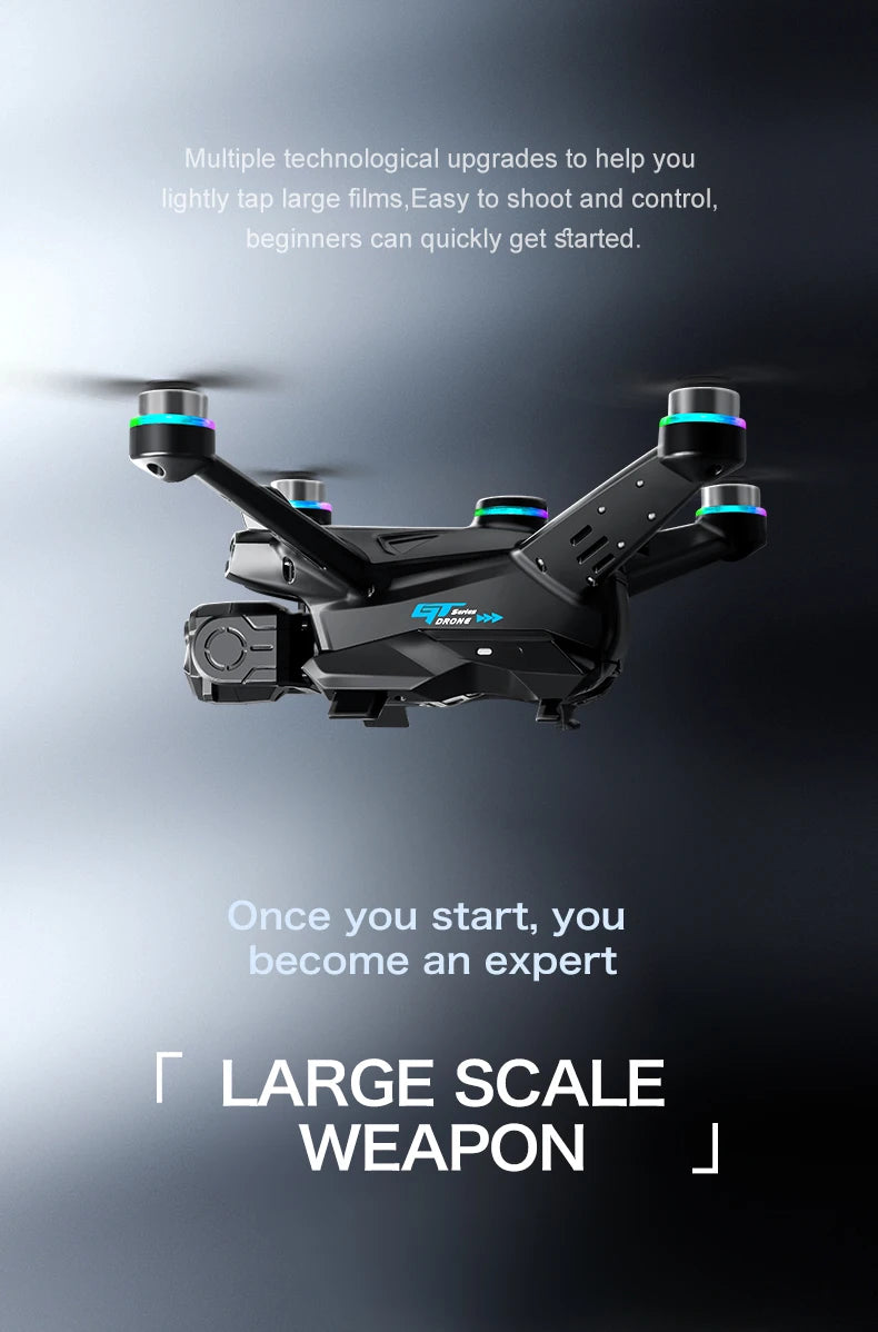 New GT6 Drone 8K Professional HD Dual Camera GPS Smart Return 5G WIFI Obstacle Avoidance Brushless Foldable Quadcopter Dron