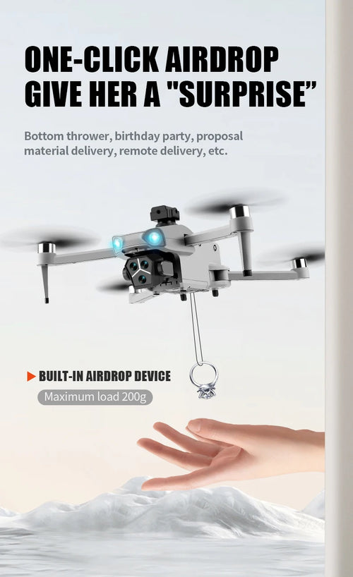 Load image into Gallery viewer, T01 Mini Drone with 4K HD Camera 4.5&#39; Touch Screen GPS Obstacle Avoidance Brushless Motor - Folding Quadcopter for Photography
