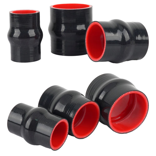 Load image into Gallery viewer, Air Intake Silicone Hump Hose ID 38-83mm For Water Radiator Tube Air Intake High Pressure Rubber Joiner Turbo Silicone Hump Pipe
