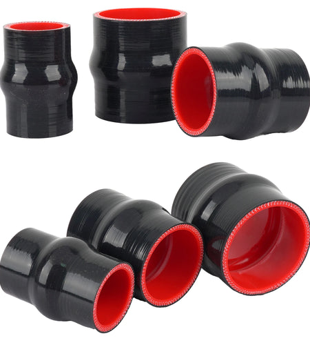 Air Intake Silicone Hump Hose ID 38-83mm For Water Radiator Tube Air Intake High Pressure Rubber Joiner Turbo Silicone Hump Pipe