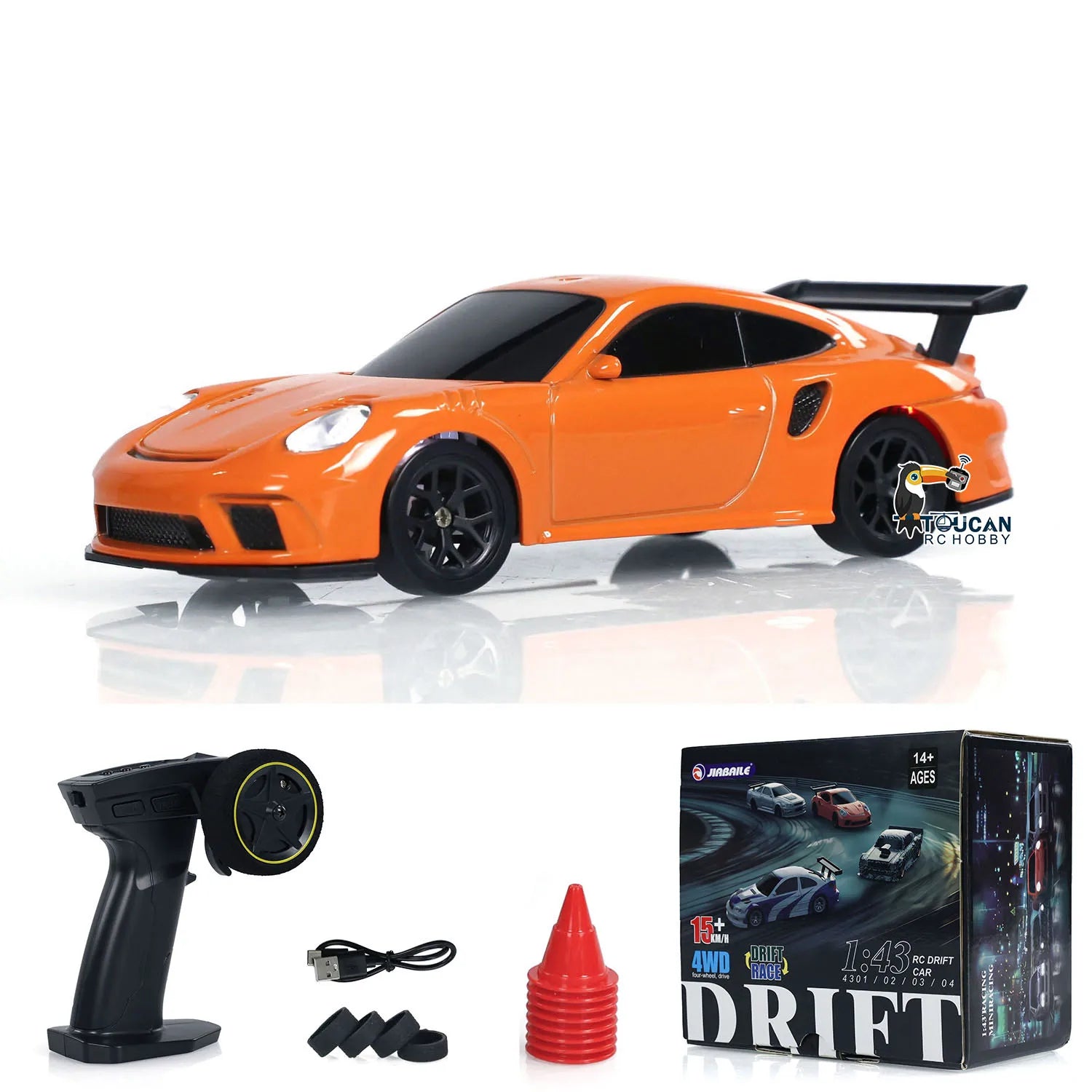 4WD RTR 1/43 RC Speed Car Four-wheel Drive Radio Control 2.4g Mini Racing Drifting Car Toy High Speed Model Gift for Boys