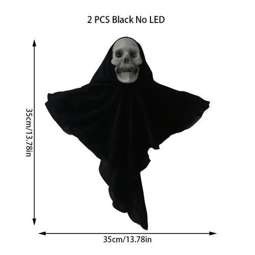 Load image into Gallery viewer, 2PCS Halloween Skeleton Ghost Decoration Party Hanging Skull Skeleton Ornament Horror Props Haunted Home Decor Halloween Outdoor
