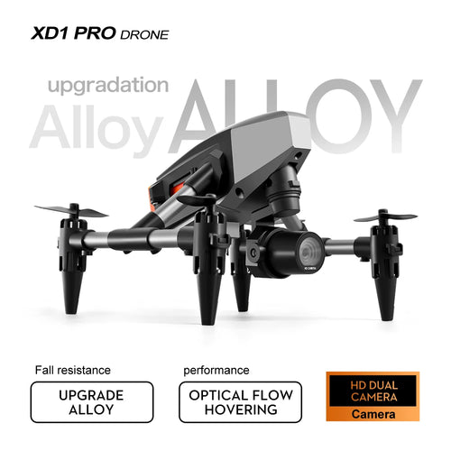 Load image into Gallery viewer, XD1 8K HD dual camera aerial camera, alloy anti-drop mini drone 2.4GWiFi drone foldable four-axis aerial camera
