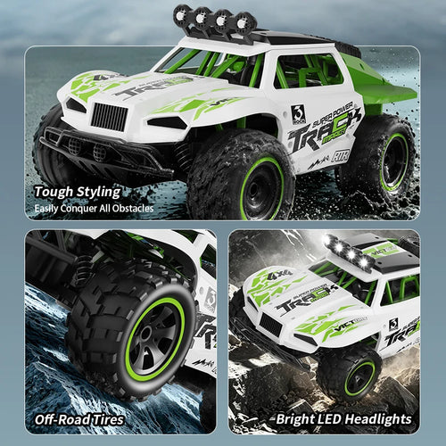 Load image into Gallery viewer, 2026 New C35 1/18 4WD RC Car 30KM/H Offroad Monster Truck LED Headlights 2.4G Remote Control Car Outdoor Hobby Toy Gift For Kids
