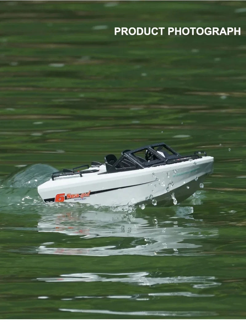 Toy Boat 1/12 Remote Control Go Kart 2.4G High-Speed Vortex Spray Brushless Water Electric Cool Boy Ship Model