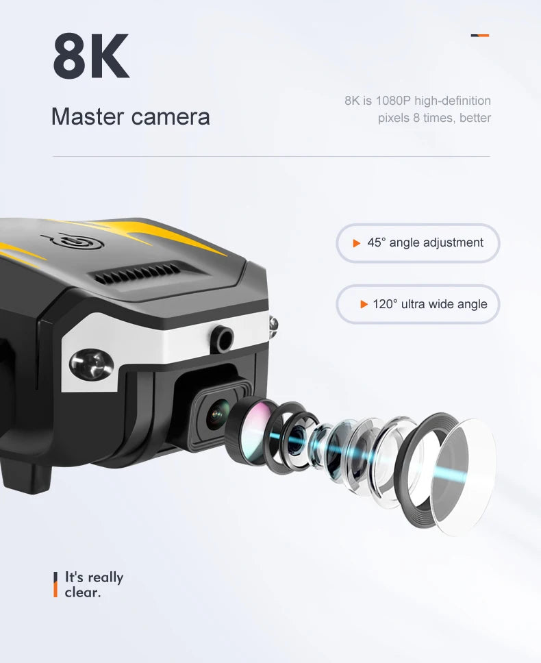 New G6 Drone 5G Profesional 8K HD Camera Optical flow Foldable Aerial Photography Drone Obstacle Avoidance Quadcopter Toys Gifts