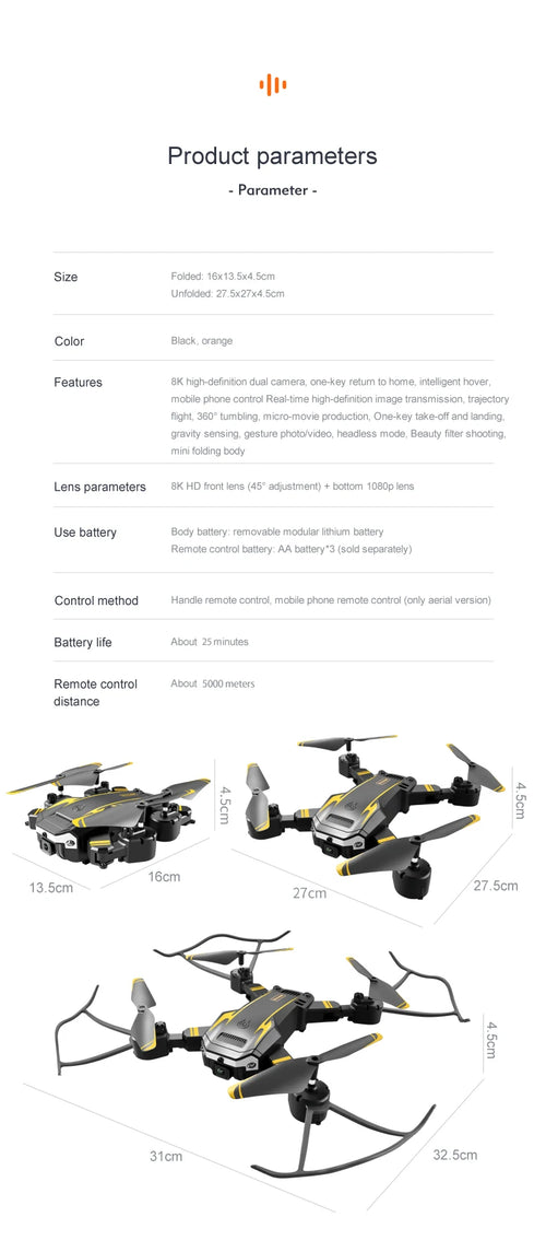 Load image into Gallery viewer, New G6 Drone 5G Profesional 8K HD Camera Optical flow Foldable Aerial Photography Drone Obstacle Avoidance Quadcopter Toys Gifts
