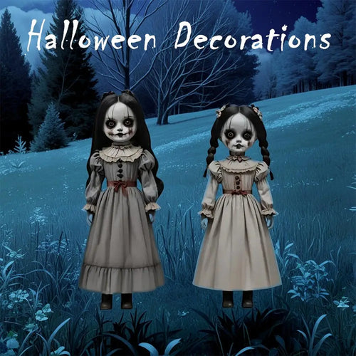 Load image into Gallery viewer, 2pcs Halloween Ghost Doll Ground Insertion Decoration Horror Style Outdoor Courtyard Logo Decoration

