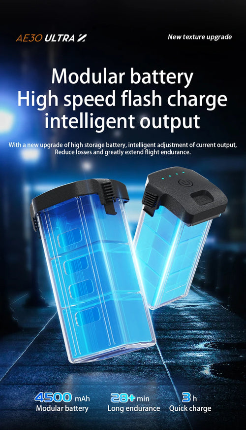 Load image into Gallery viewer, AE30 Ultra GPS Drone 4K Profesional HD Camera 3-Axis Gimbal Brushles Airdrop RC Quadcopter 5.5inch Screen Control Fishing Drones
