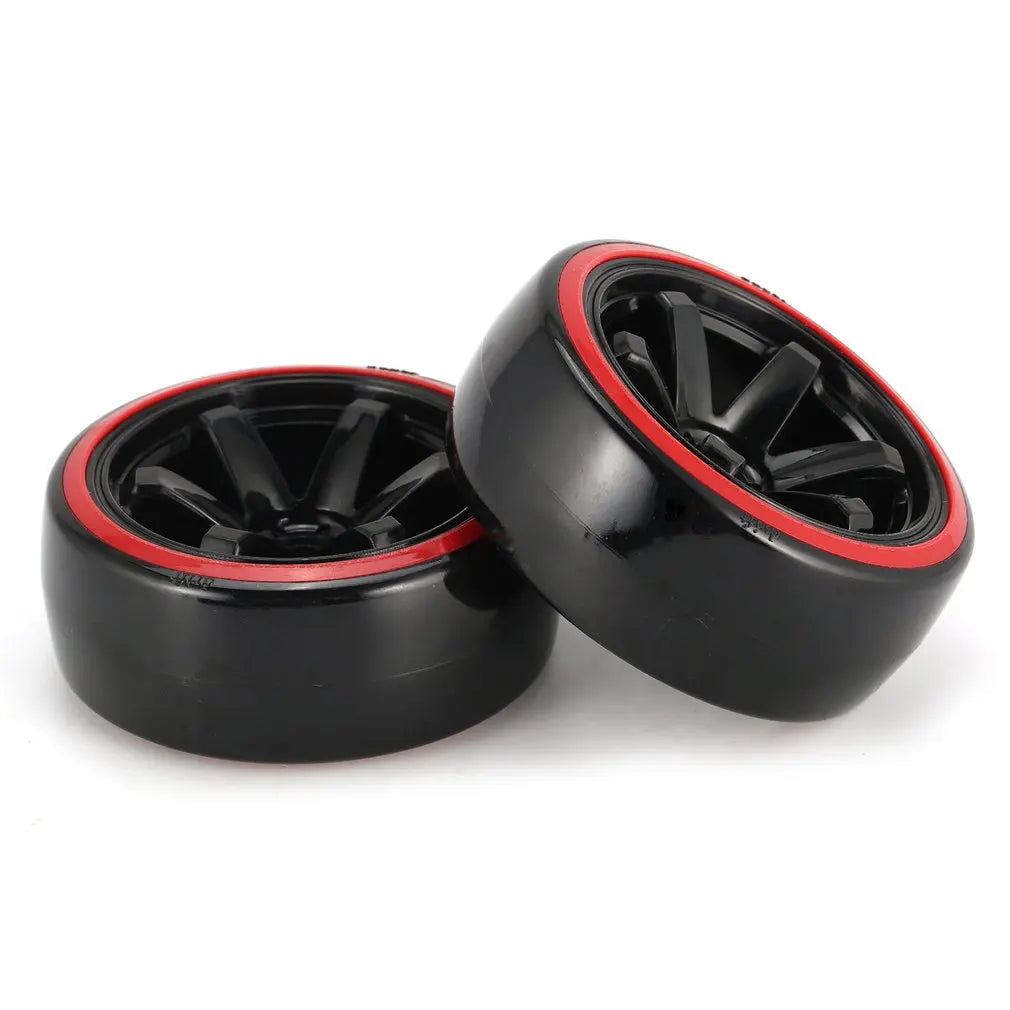 4PCS YSIDO Hard Plastic 63mm/2.48inch Rim Tyre Tire Wheel 12mm HEX for 1/10 RC Drift Cars