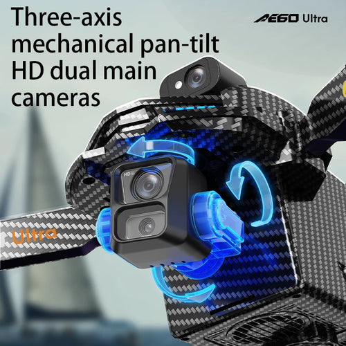 Load image into Gallery viewer, AE60 Ultra Professional Drone With 8K Camera GPS 3-Axis Gimbal Obstacle Avoidance Touch Screen FPV Brushless RC Drones Boy Toys
