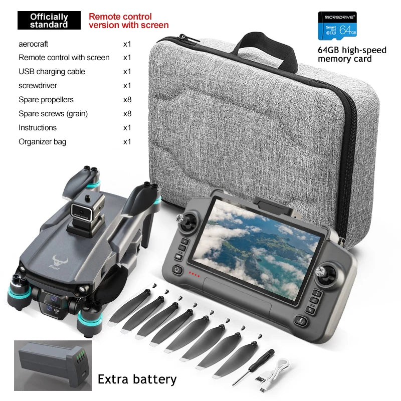SG603 Pro Drone GPS 8K HD Camera Aerial EIS Anti-Shaking 5G WIFI Folding Drones Brushless Obstacle Avoidance Touchscreen RC UAV
