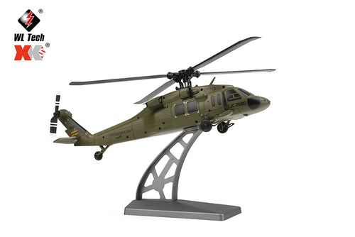Load image into Gallery viewer, Wltoys K170 UH-60L RC Plane 2.4G 4CH 6-Axis Gyro Brushless Motor Military Green Helicopter RTF And XK K170 Birthday Gift for Kid
