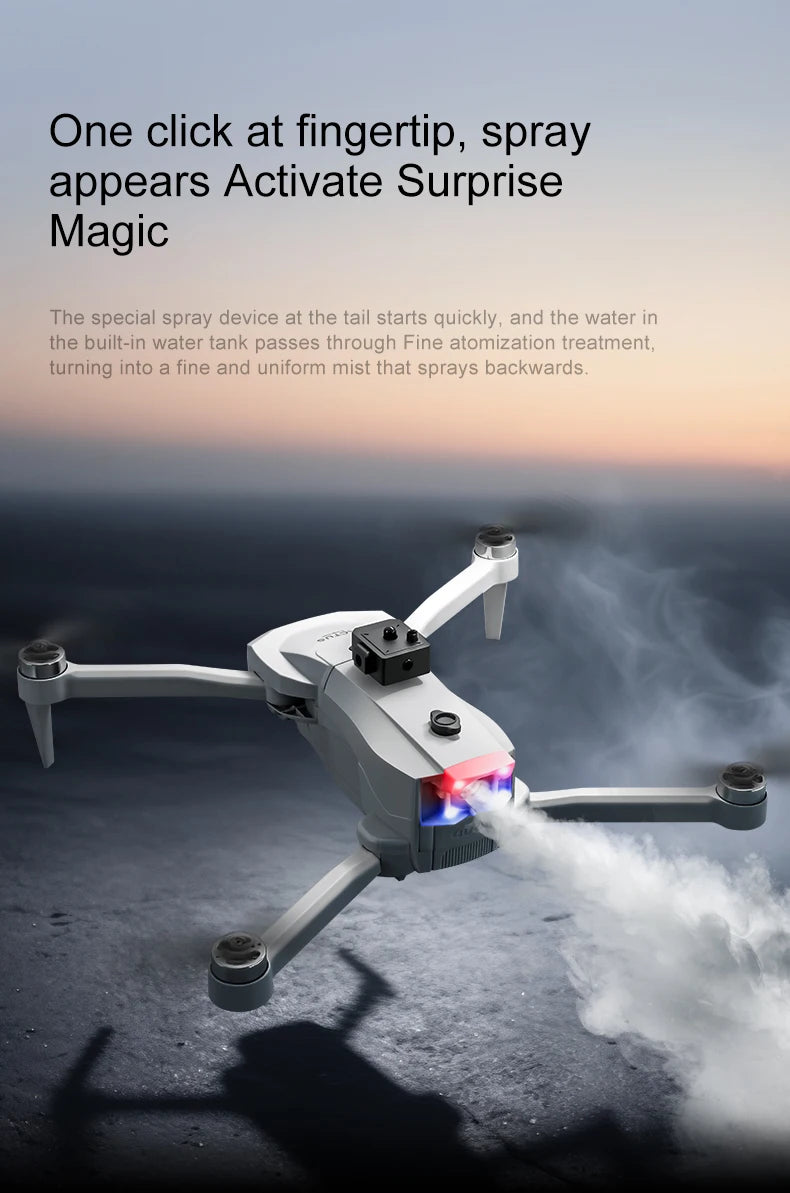 Professional Aerial GPS Return Large Screen FPV RC Drone 8K Auto Spray Optical Flow Obstacle Avoidance Remote Control Quadcopter
