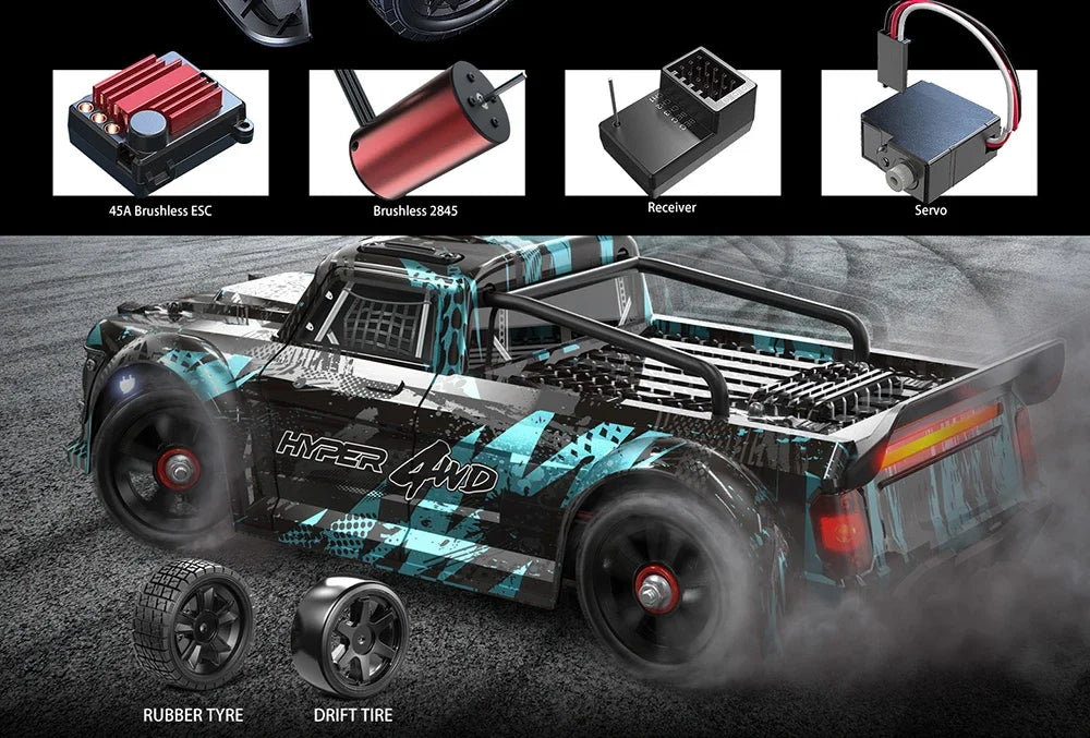 Hyper Go MJX 14301 14302 14303 1 / 14 4WD RC car 65 km / h brushless 2.4G remote control car off road high speed RC cars toys
