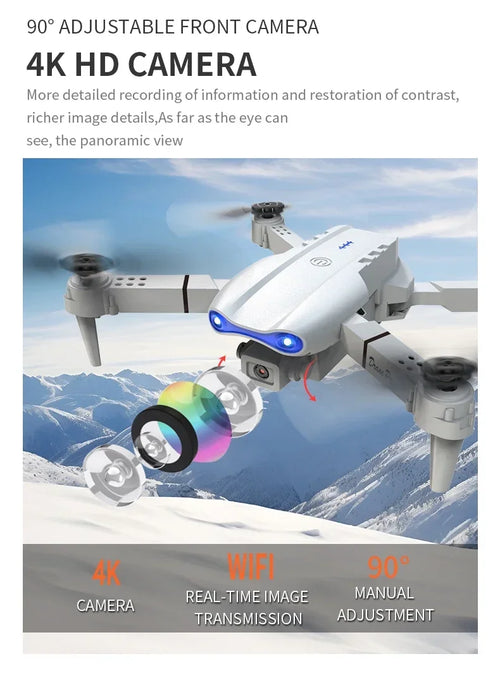 Load image into Gallery viewer, 2024 E99Pro RC Drone 4K Professinal With 1080P Wide Angle HD Camera Foldable Helicopter WIFI FPV Height Hold Gift Toy
