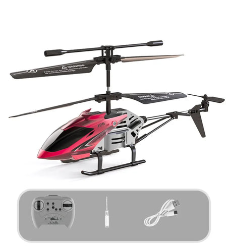 Metal Alloy RC Helicopters 3.5 Channels USB Charging Flying Helicopter Toy Silver Red Pink Rechargeable Mini Drone