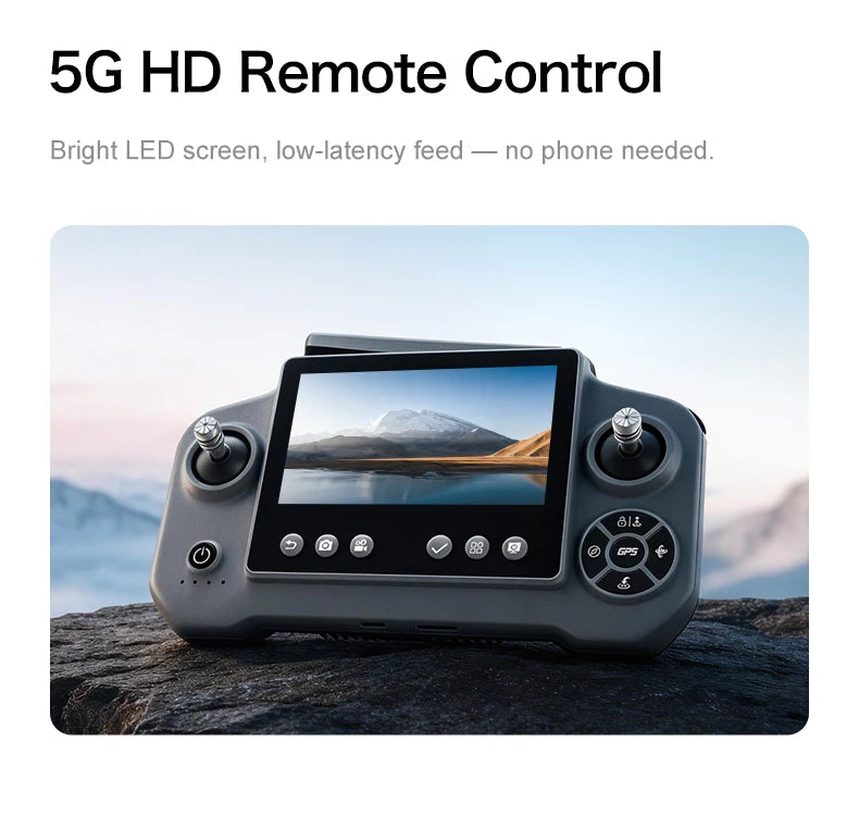 GT60 4K GPS Drone Professional with  4.5Inch Screen WiFi FPV Aerial Photography 360° Obstacle Avoidance Quadcopter Airdrop Toys