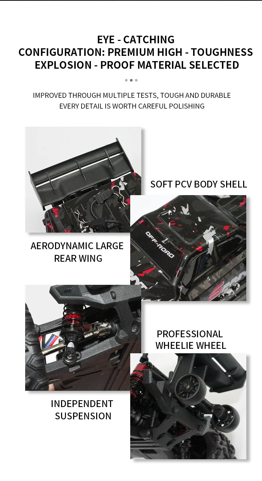 80KM/H 1:18 Full Scale High Speed RC Truck Car 4WD Off Road Independent Suspension Brushless Drift Racing Remote Control Car Toy