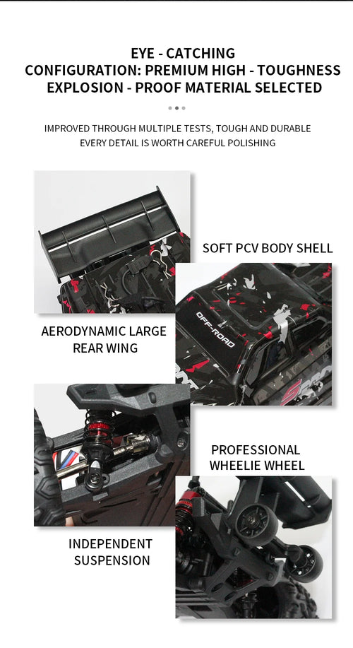 Load image into Gallery viewer, 80KM/H 1:18 Full Scale High Speed RC Truck Car 4WD Off Road Independent Suspension Brushless Drift Racing Remote Control Car Toy
