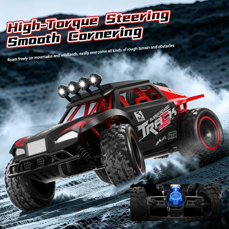 2026 New C35 1/18 4WD RC Car 30KM/H Offroad Monster Truck LED Headlights 2.4G Remote Control Car Outdoor Hobby Toy Gift For Kids