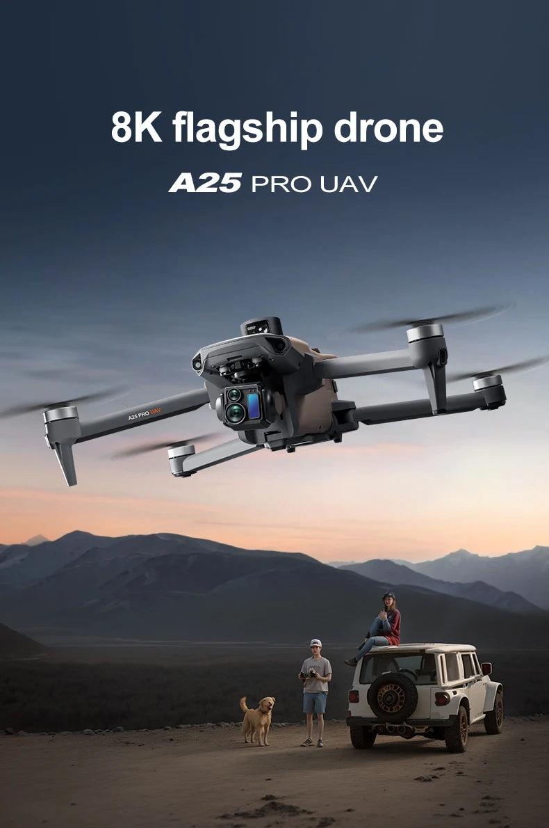 ZLL A25 PRO GPS Drone 8K Camera 3-Axis Gimbal WIFI Obstacle Avoidance Touch Screen FPV Brushless EIS Electronic RC Quadcopter ﻿