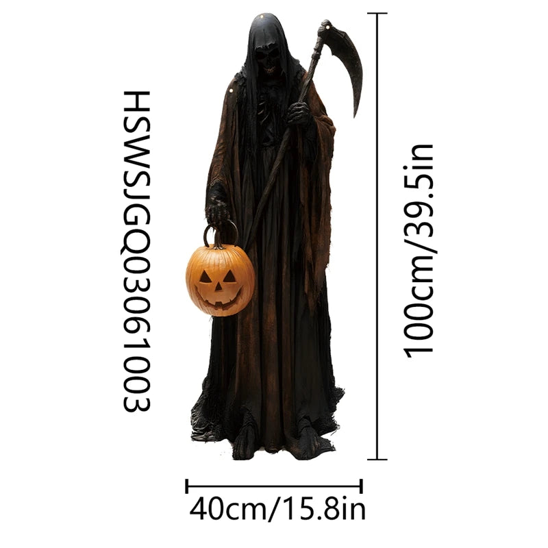 2D Halloween Horror Evil Pumpkin Man hanging Background Cloth Halloween Terror Atmosphere Indoor and Outdoor Decoration Supplies