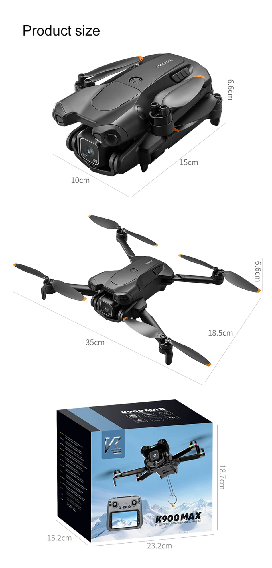 2026 K900 MAX GPS 8K Drone Fishing Air Drop Automatic Turnaround 5G Screen Obstacle Avoidance Drone Professional Camera