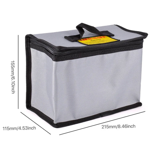 Load image into Gallery viewer, Battery Safe Bag Fireproof for RC Car Drone Batteries Travel Storage Charging Large Explosion-Proof Bags Portable
