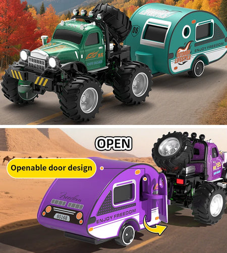 RC, New 1:64 Rc Car Mini 2.4Ghz City Road Handle High Speed Alloy All Terrain Remote Control Car Dual Control Children's Toys Gifts