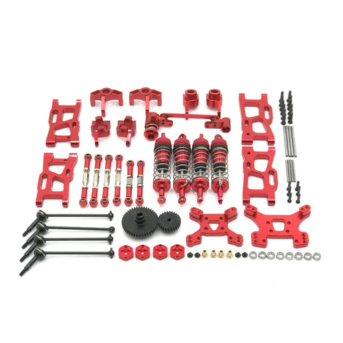Load image into Gallery viewer, Wltoys 144001 144002 144010 124017 124019 Metal Upgrades Parts Modification Kits Swing Arm Shock Absorber Set RC Car Accessories
