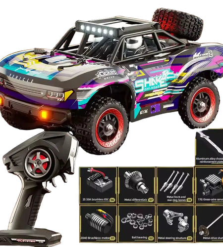 Jjrc C8820 Carbon Brush Full Scale Remote Control Car 4wd Short Truck Off-Road Professional Racing High-Speed Car Adult Rc Toys