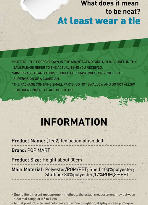 Load image into Gallery viewer, POP MART TED 2 TED Action Doll  Limited Edition Limited to 2pcs per order
