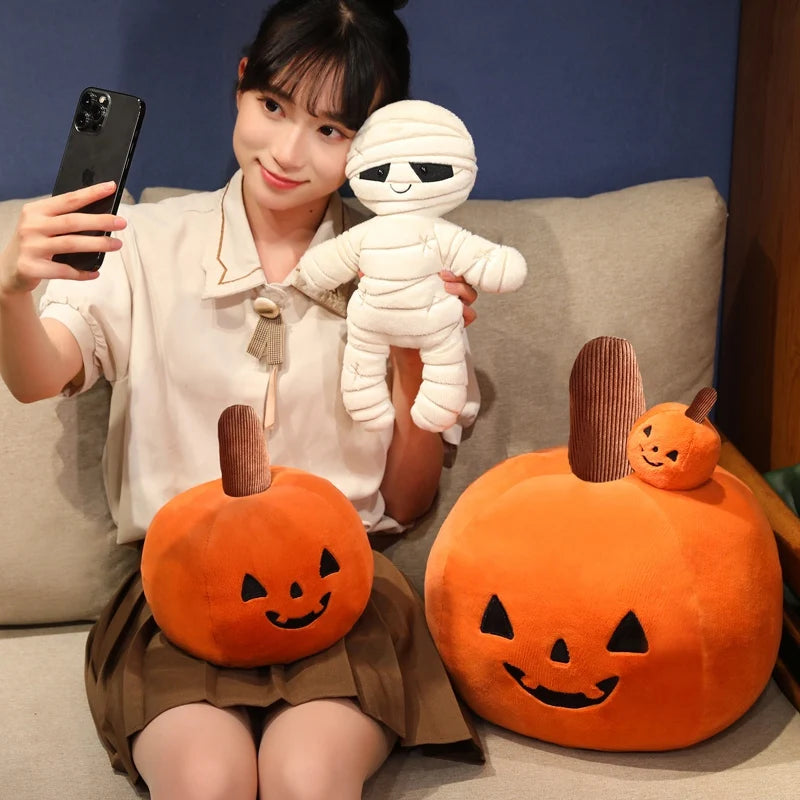 10-40cm Lovely Halloween Series Plush Toy Pumpkins Mummy Dolls Stuffed Soft Pillow for Halloween