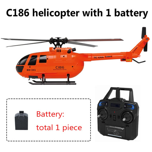 Load image into Gallery viewer, C186 Pro B105 2.4G RTF RC Helicopter 4 Ppropellers 6 Axis Electronic Gyroscope for Stabilization Remote Control Hobbies Toys
