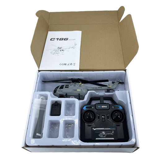 Load image into Gallery viewer, C186 Pro B105 2.4G RTF RC Helicopter 4 Ppropellers 6 Axis Electronic Gyroscope for Stabilization Remote Control Hobbies Toys
