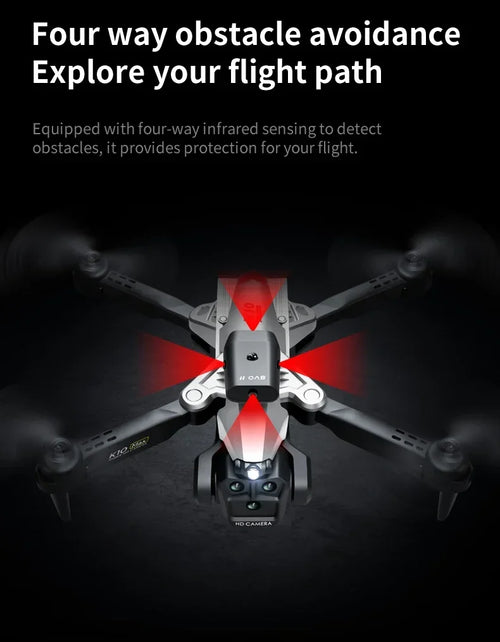 Load image into Gallery viewer, New K10Max Mini Drone 4K Professinal Three Camera Wide Angle Optical Flow Localization Four-way Obstacle Avoidance RC Quadcopter
