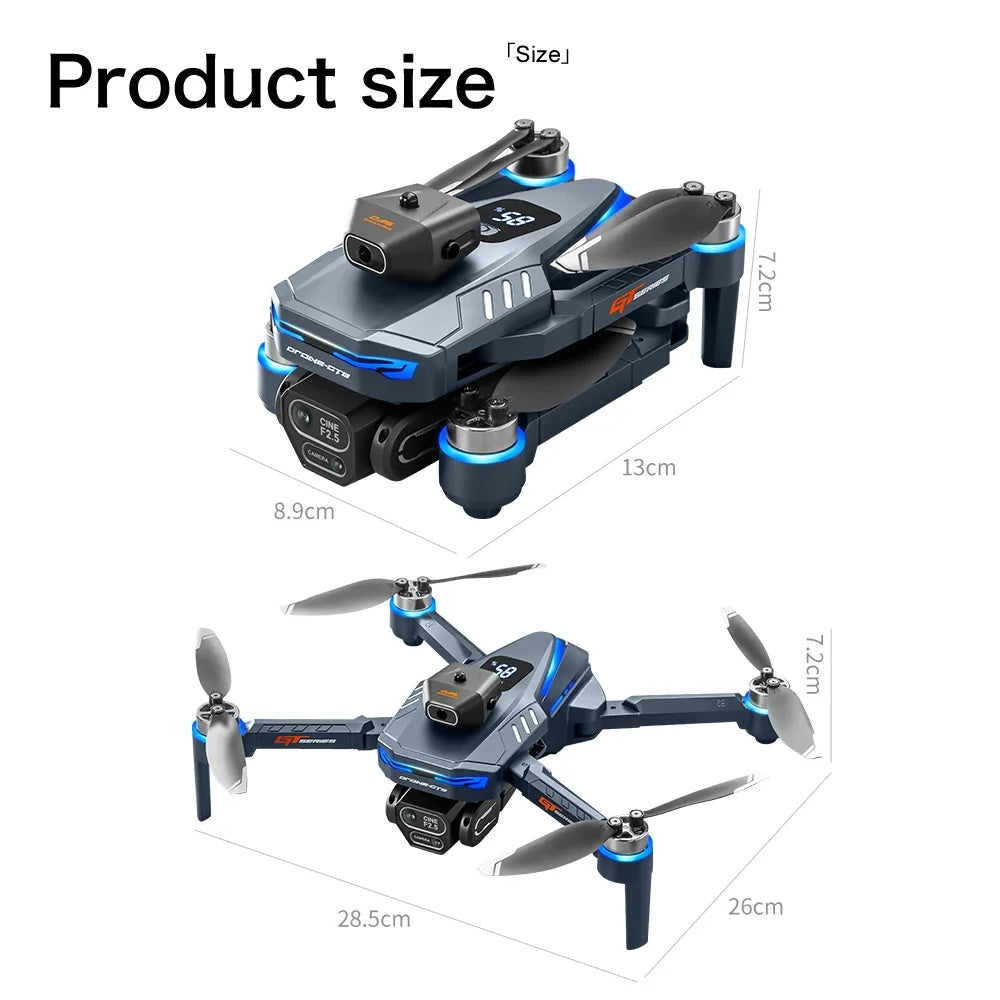 Original GT8 GPS Foldable Drone 8K Dual Camera 5G WIFI FPV Brushless Optical Flow Obstacle Avoidance RC Aerial Quadcopter