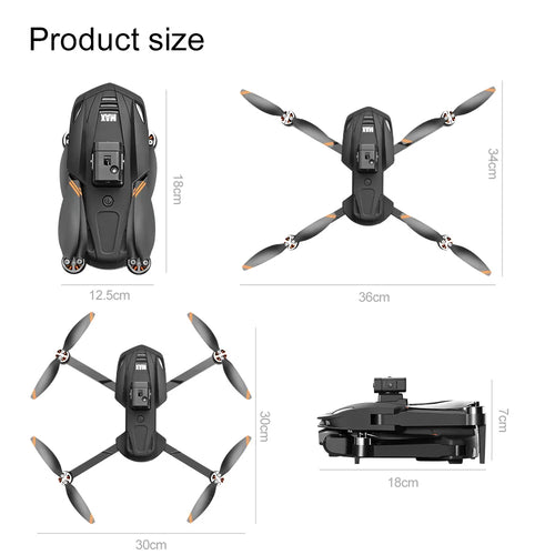 Load image into Gallery viewer, 2025 New V168 Max Drone 8K Professional 5G GPS HD Dual Camera Photography 5KM Brushless Foldable Large Screen RC Quadcopter Toys
