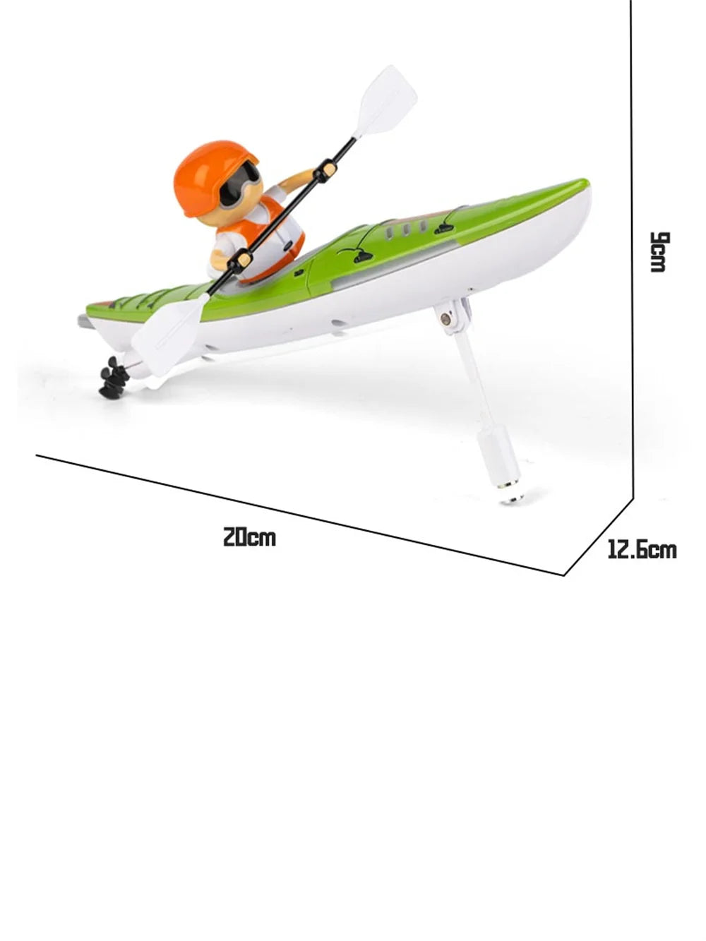 HC-810 RC Boat RTR 2.4G 15km/h Brushed Motor Paddle Remote Control Rowing LED Lights 360 Driving Dual Modes Waterproof Ship