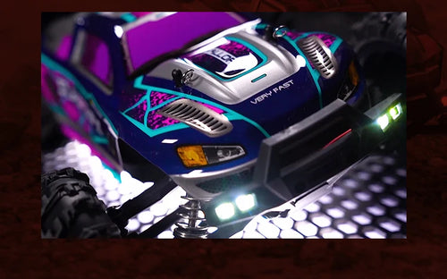 Load image into Gallery viewer, Rc Car Off Road 4x4 High Speed 75KM/H Remote Control Car With LED Headlight Brushless 4WD 1/16 Monster Truck Toys For Boys Gift
