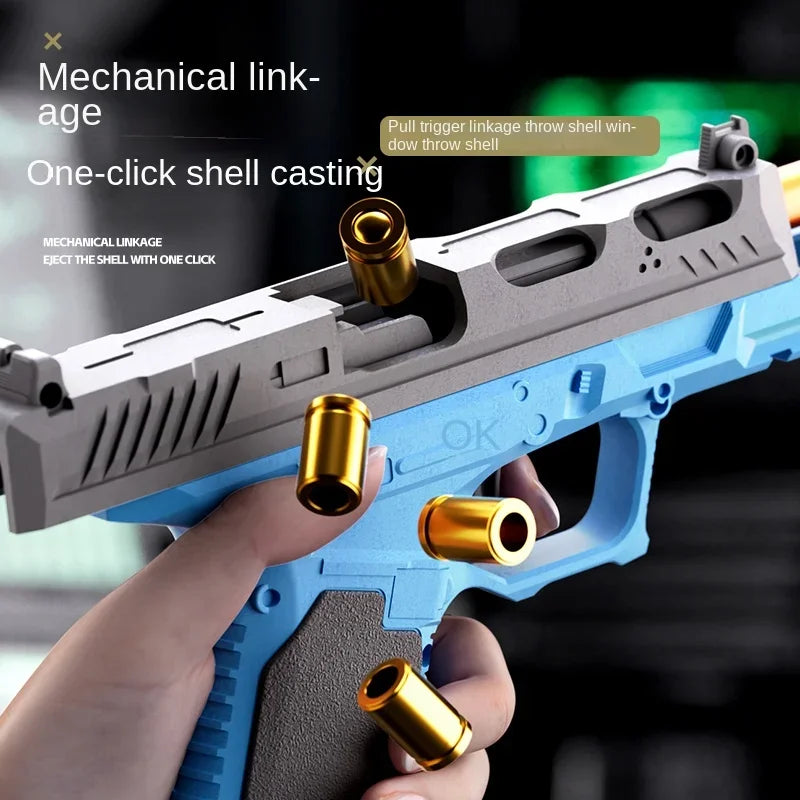 G17 Magazine Bullet Case Accessories Package Toy Gun, Soft Bullet Toys Gun Blaster, Empty Shell Ejecting Pistol, Gifts