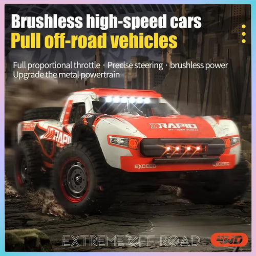 Load image into Gallery viewer, Rc Car Off Road 4x4 50km/h or 70km/h High Speed Brushless Motor Monster Truck 1/16 Desert/Snow Racing Drift Cars Toys for Boys
