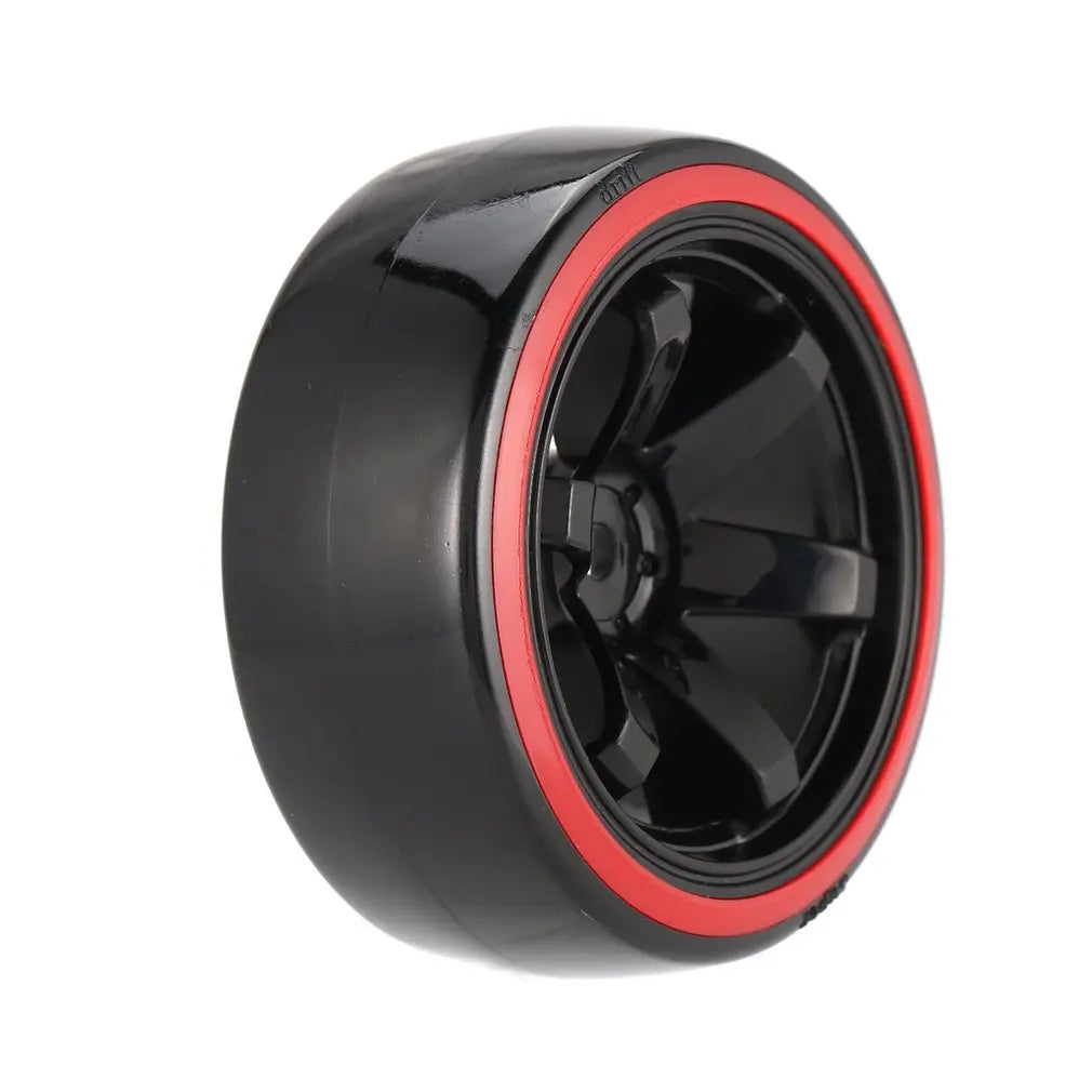 4PCS YSIDO Hard Plastic 63mm/2.48inch Rim Tyre Tire Wheel 12mm HEX for 1/10 RC Drift Cars