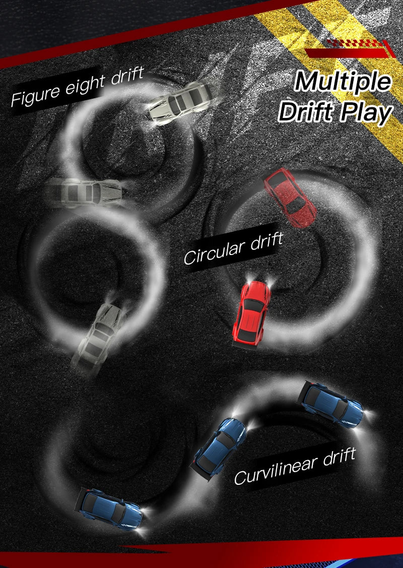2025 New Kf20 1:64 Drift Rc Car Four-wheel remote-controlled racing car Full proportions Desk Competition Toy Boys Ideal gifts.