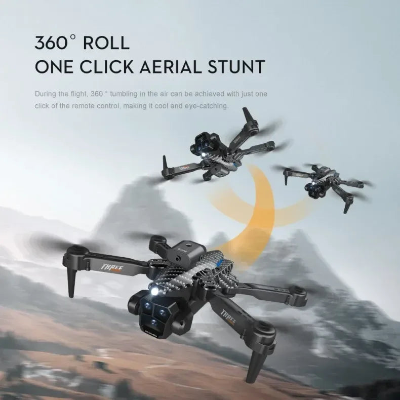 New K10Max Mini Drone 4K Professinal Three Camera Wide Angle Optical Flow Localization Four-way Obstacle Avoidance RC Quadcopter